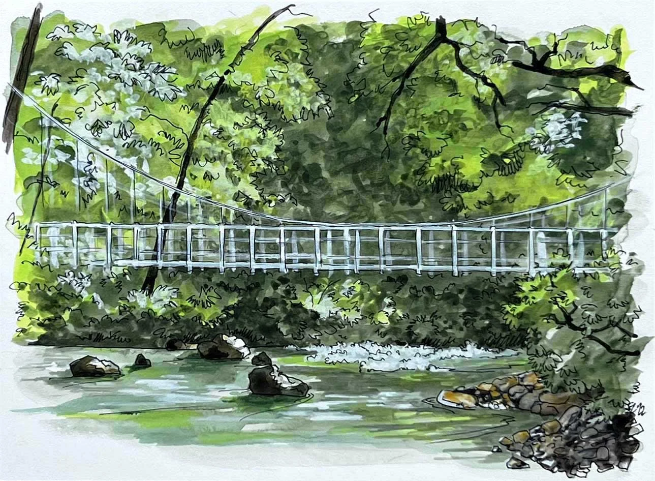 Phase One - 12x16 -  Swinging Bridge.JPG