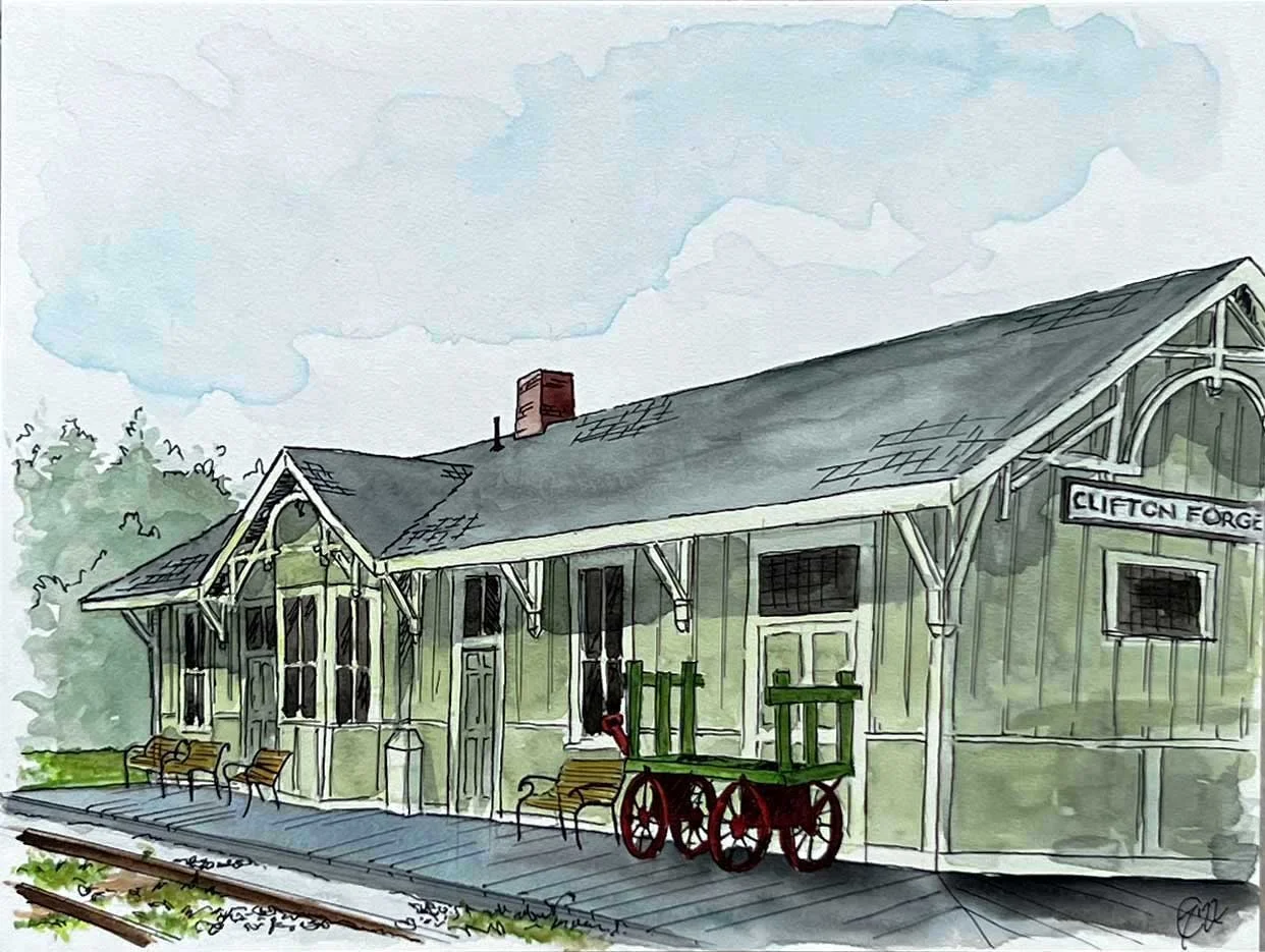Phase One - 12x16 -  Clifton Train Station.JPG