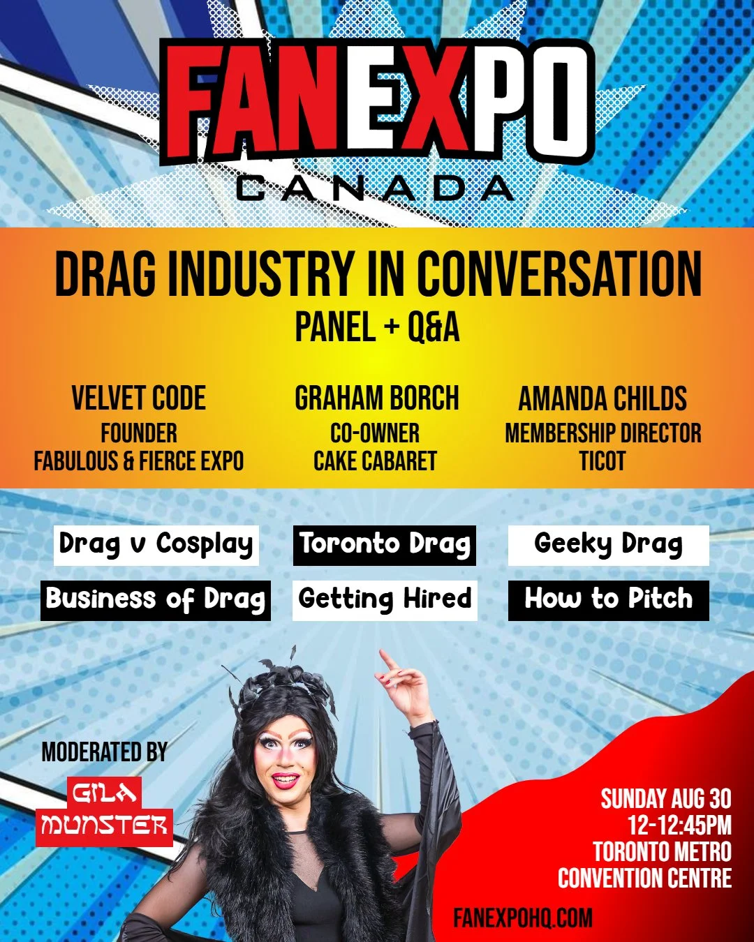 FAN EXPO Toronto “Drag Industry In Conversation” panel