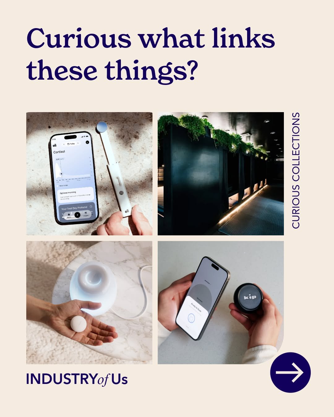 💡 Curious what links these things?

At INDUSTRY of Us, curiosity and making connections is what we love. Today, we&rsquo;re looking at Calm Infrastructure.

Rest and regulation embedded into everyday environments, products and systems, making calm e