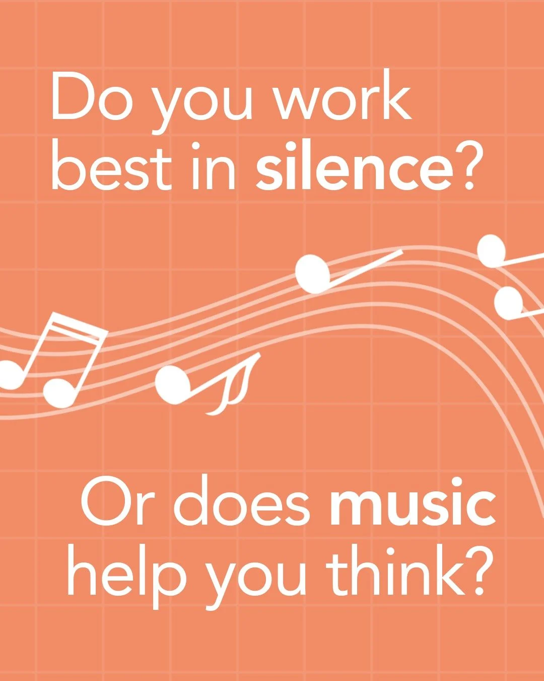 🎧 Silence or soundtrack?

It's a question that divides our studio.

Some of us need complete quiet to focus. Others reach for headphones before tackling any creative challenge.

But could music do more than help us concentrate? Could it actually mak