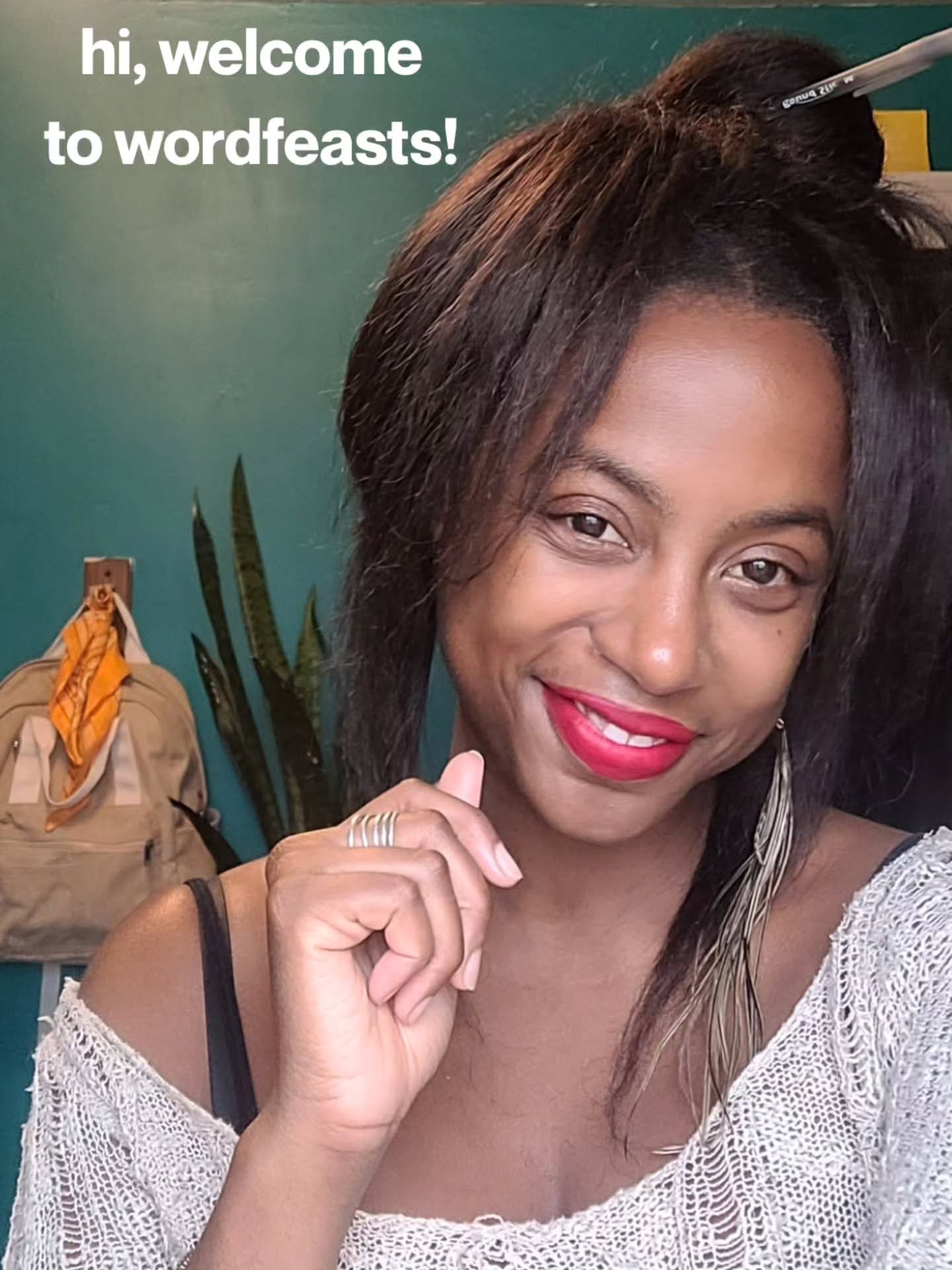 Hi! Thank you for discovering @wordfeasts✨️🙏🏾
 
A corner of peace~ a safe, creative, kind space for community. I hope you find a bit of encouragement while you're scrolling through the page that can follow you into your life.

Sending you so much l
