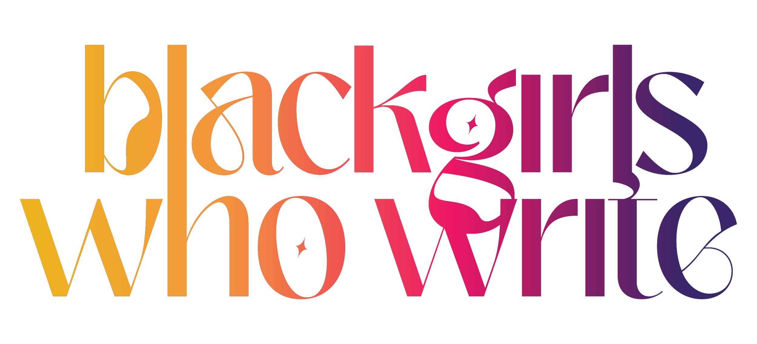 Colorful text that reads "Black Girl Magic" with reflections below.
