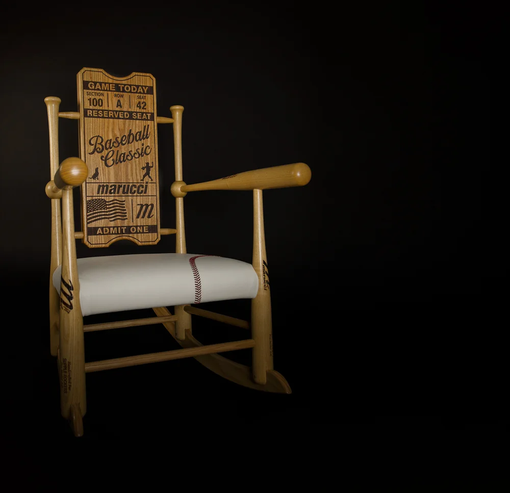 Baseball Rocking Chairs by Supple Rockers