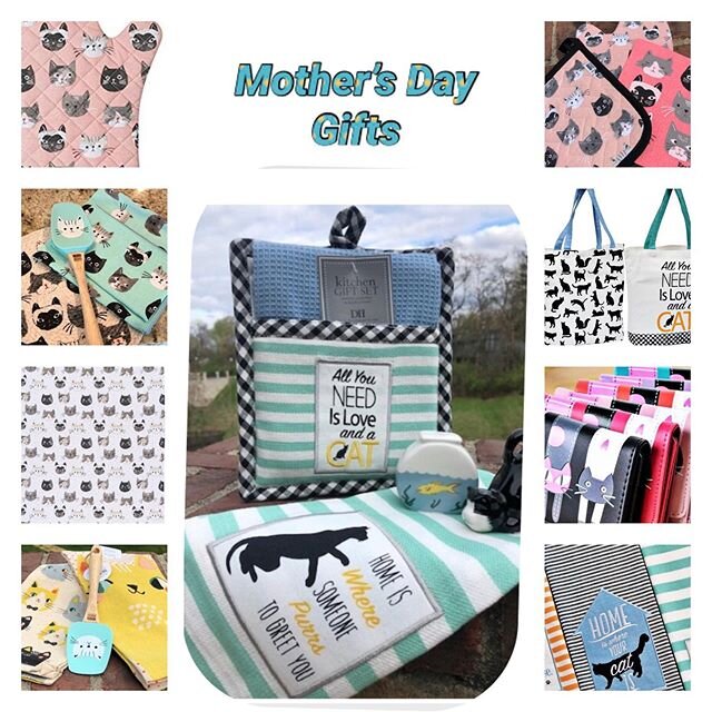 Still plenty of time to ship for Mother&rsquo;s Day! Check out our adorable gifts. Will colorfully wrap and include a personalized note. #mothersdaygift #mothersday #cat #kitty #catgifts #catlovers