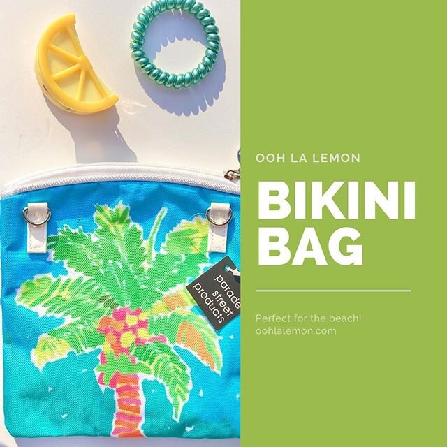 stay stylish and practical!
this is the perfect bag to slip your wet  swimming suit and other items in while you are at the pool this summer! three different styles are available with straps! other accessories picture in the post are available at ooh