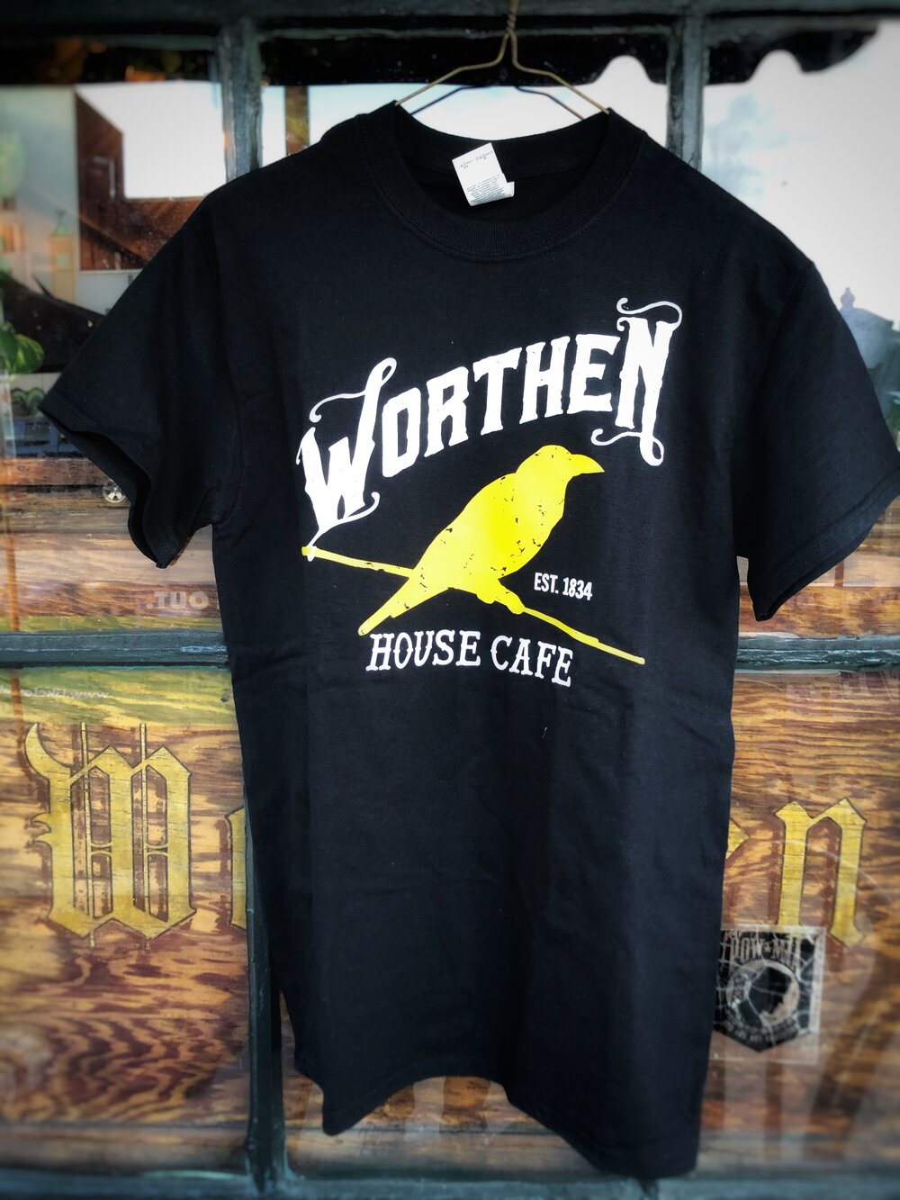 Black Front Logo Tee S/S or L/S — Worthen House Cafe