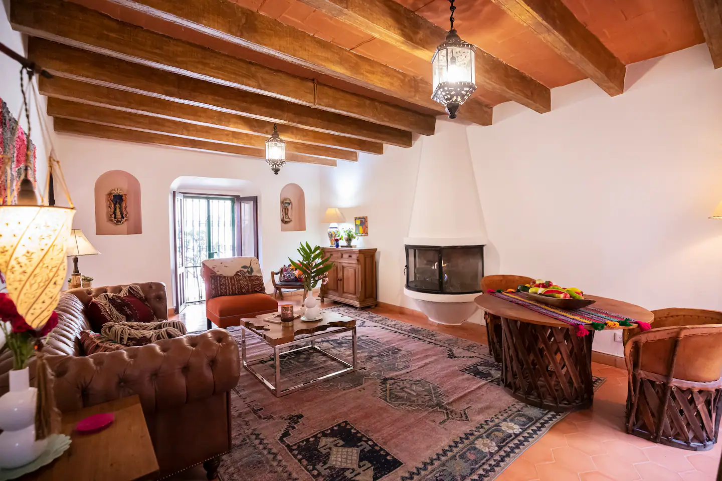 Open living area in a Tibbs Airbnb