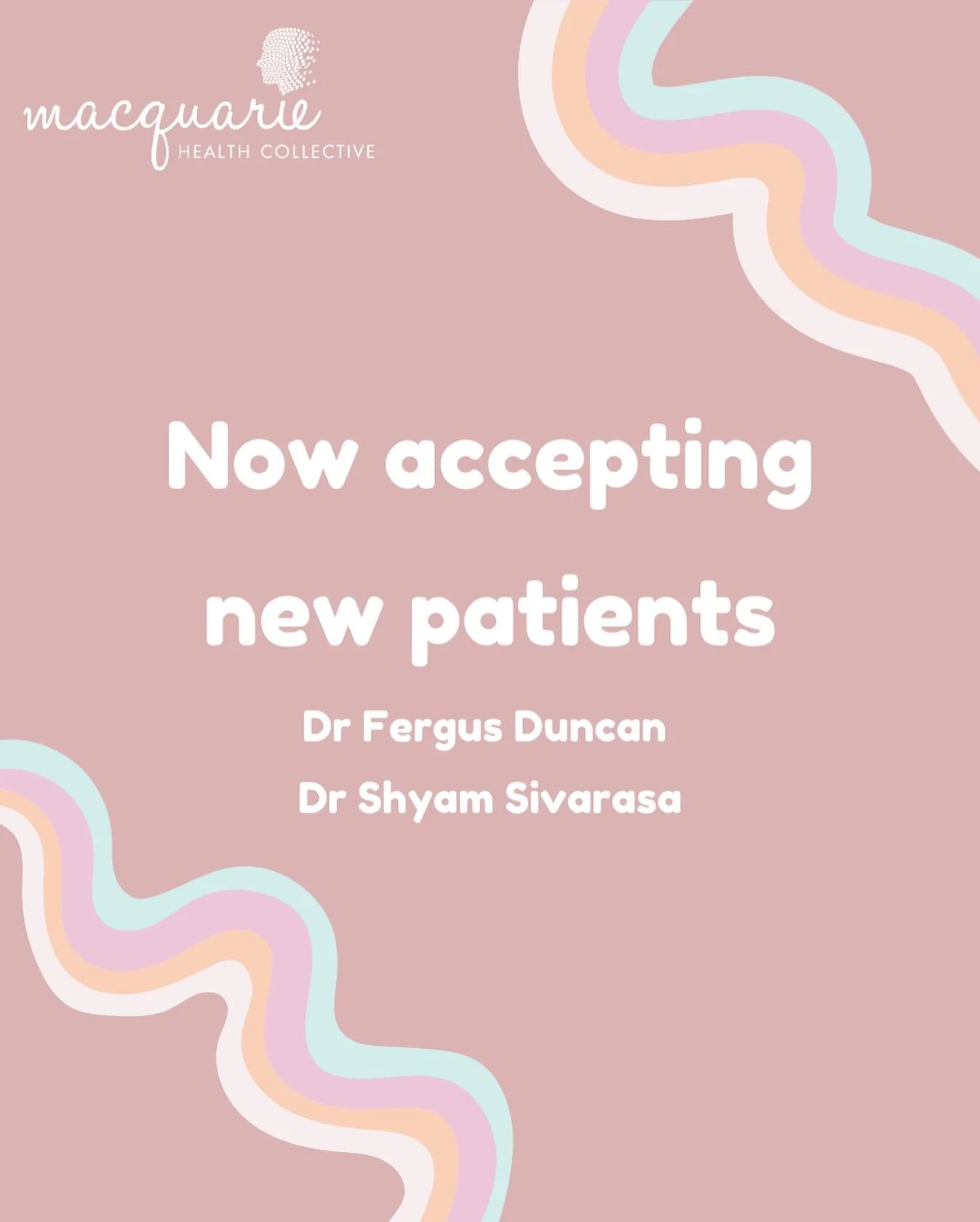 Did you hear the news?!

Our GP books are OPEN! 🥳

Dr Fergus Duncan and Dr Shyam Sivarasa are currently welcoming new patients 🤍

Our team is here to provide ongoing, compassionate care close to home.

📞 Call us on 6882 7113 to book your spot. 

B