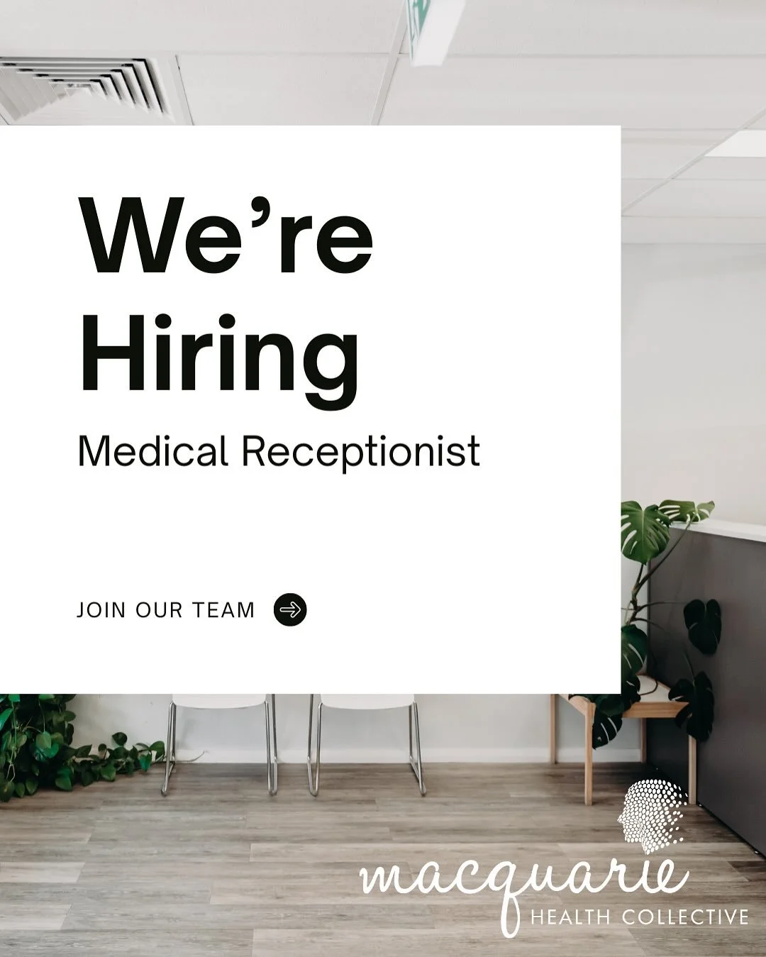 Hey Dubbo! 👋 

We&rsquo;re on the lookout for a Medical Receptionist to join our team. If you love helping people, keeping things organised, and don&rsquo;t mind a bit of busy‑clinic fun, we&rsquo;d love to meet you! 

Apply via Seek or Link in bio