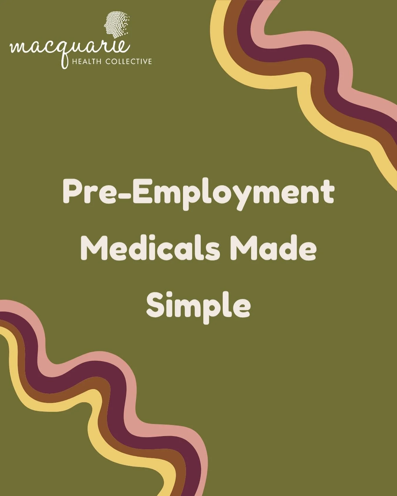 The right hire starts with the right checks ✔️

Our pre-employment medicals give you confidence that your new team members are ready to hit the ground running.

Simple. Efficient. Reliable.

🏥 Support a safer workplace
📋 Clear and timely reporting
