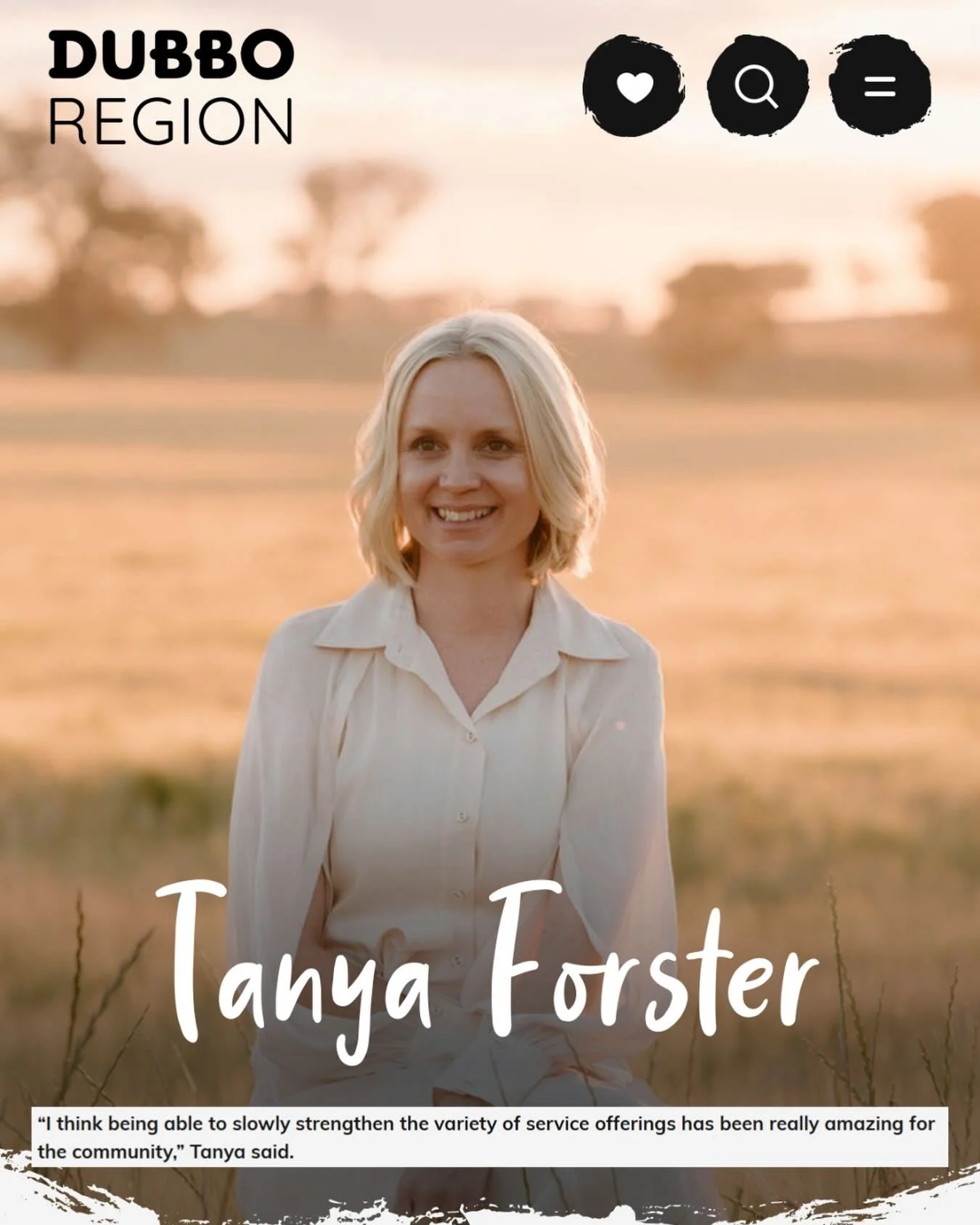 A very proud moment for our team. 💙

Congratulations to Tanya on being featured in Dubbo Regional Council&rsquo;s Region on the Rise series. A well-deserved recognition of the passion, vision and dedication she brings to our community every day.

Re