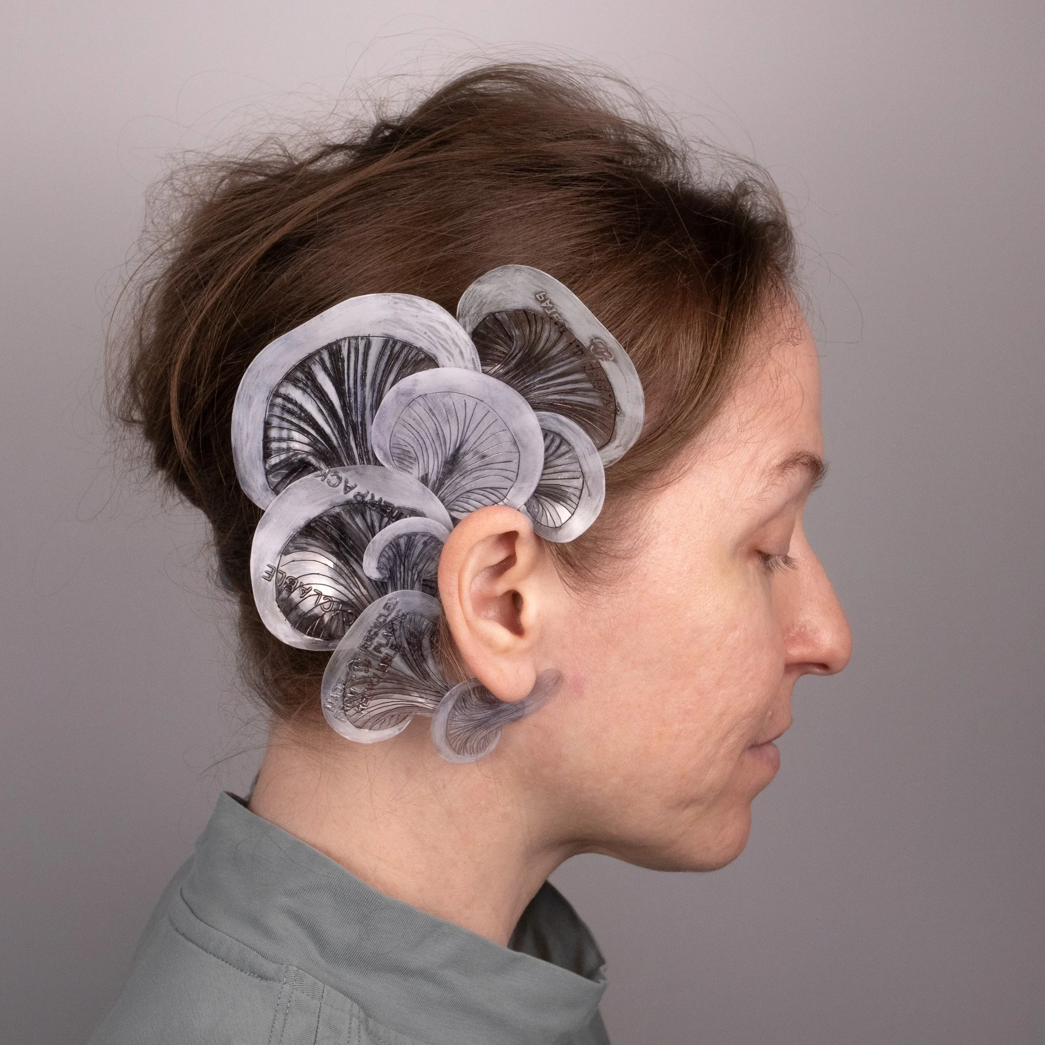 mushroom ear cuffs