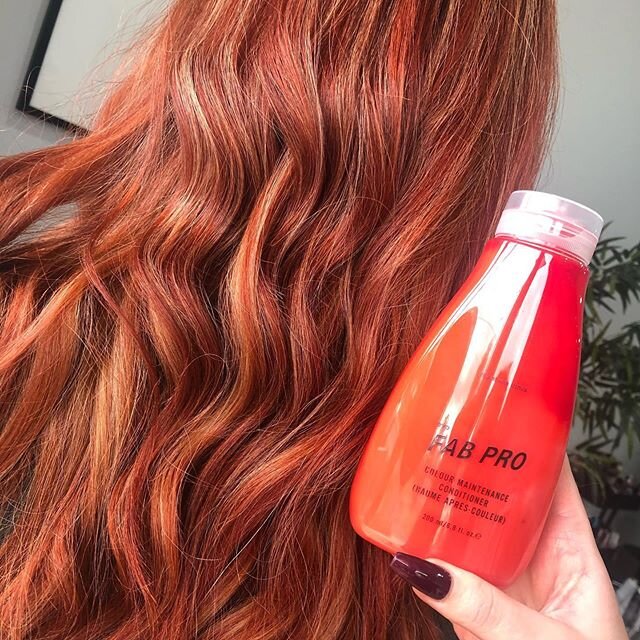 Fab Pro keeping you colour fresh and vibrant in between colours 
#fabpro #haircare #redhead