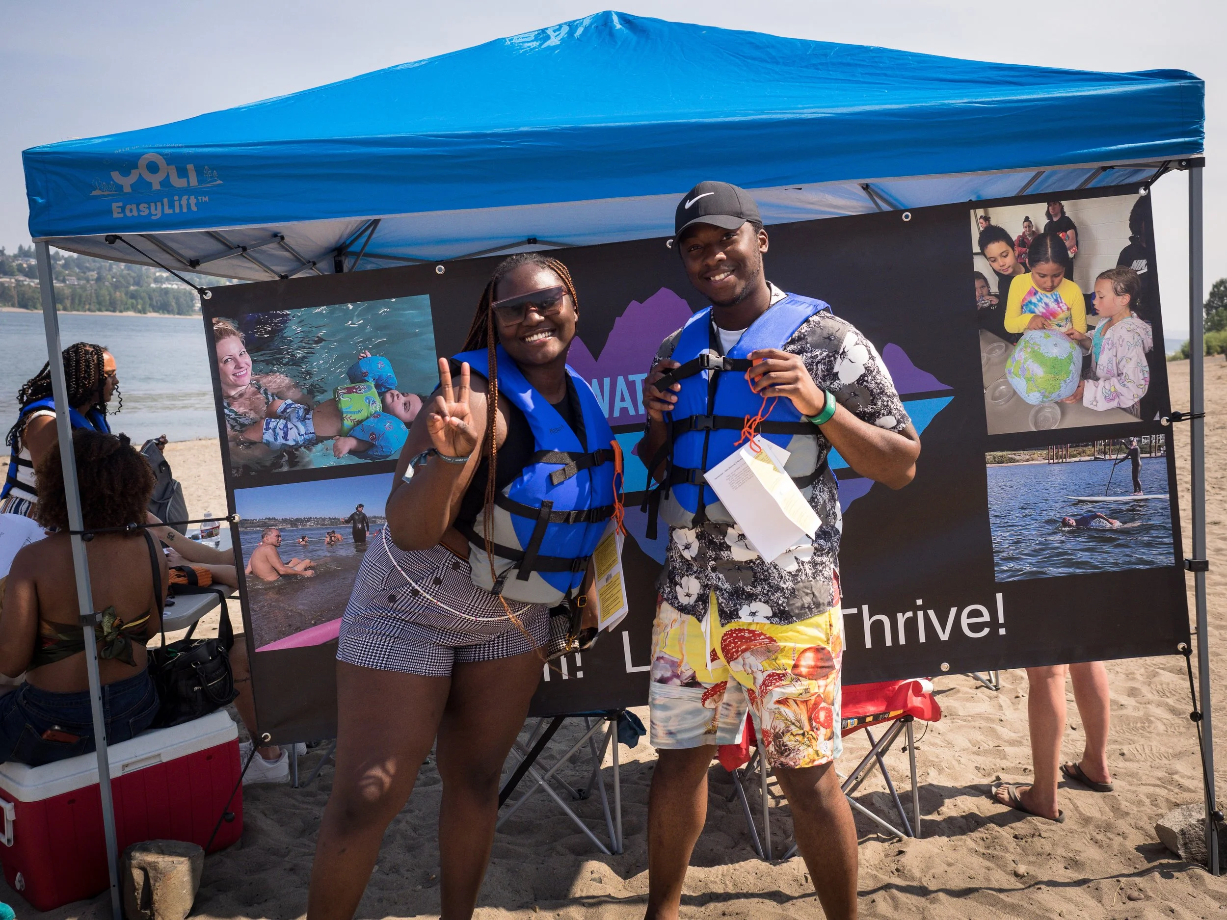 Outreach Tents at Broughton Beach
