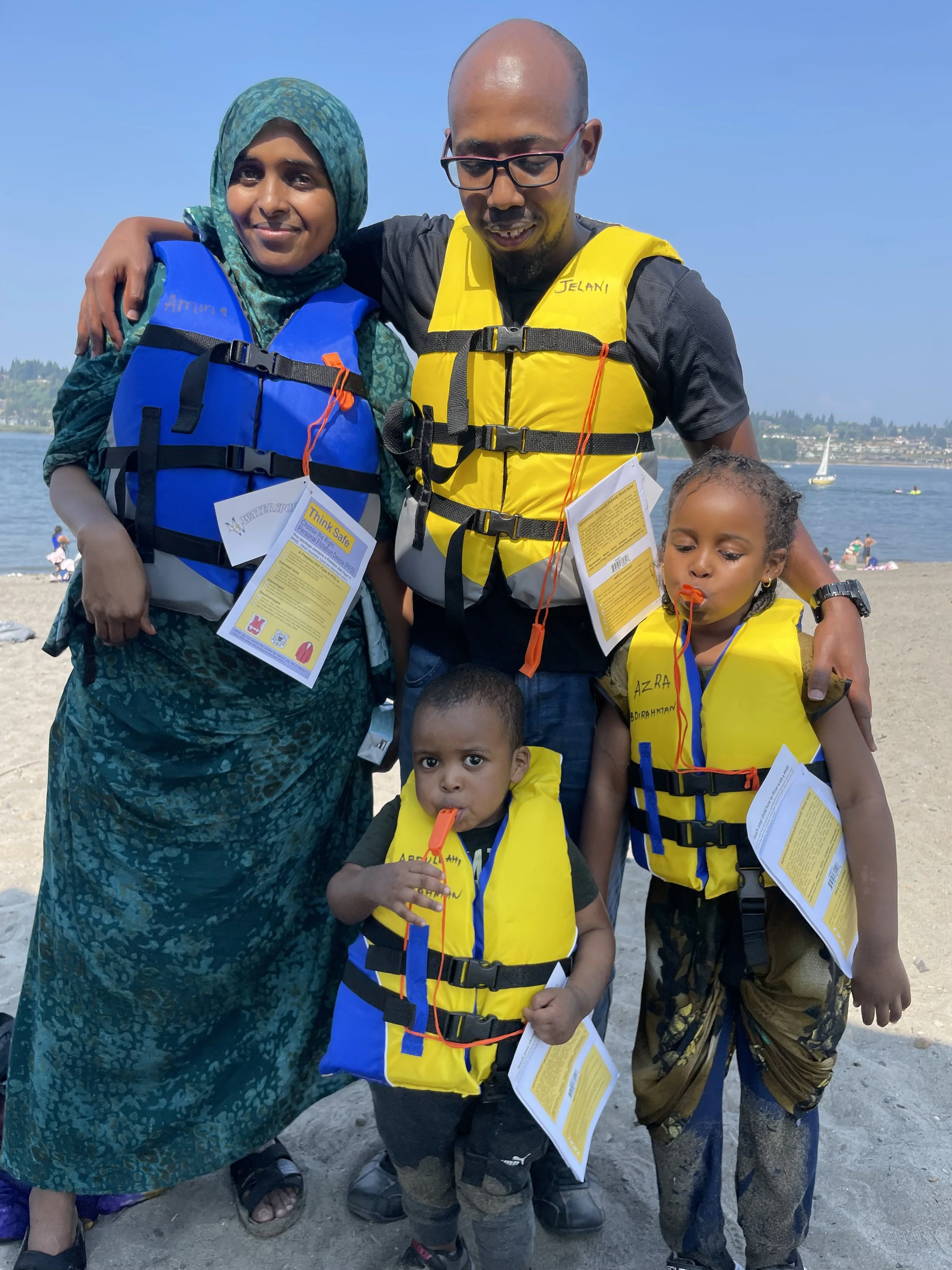 Pop-up outreach @ Broughton Beach