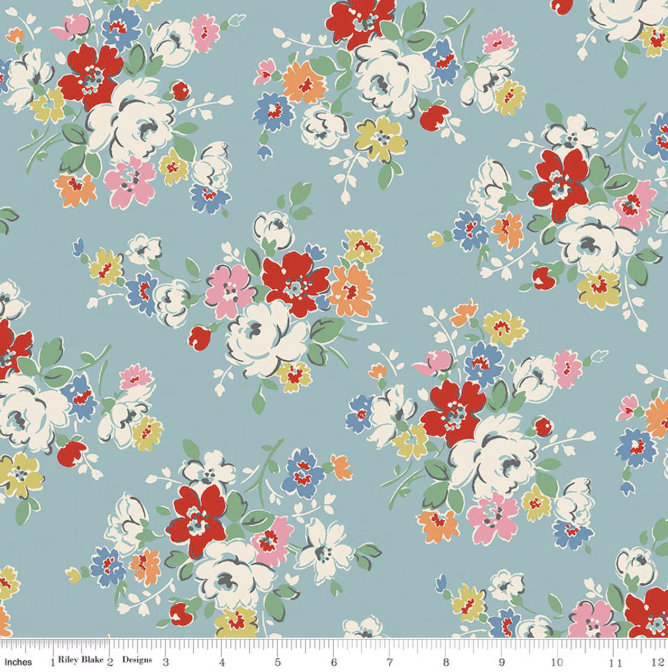 Cath Kidston - Signature Collection Clifton Rose Blue C18370-BLUE