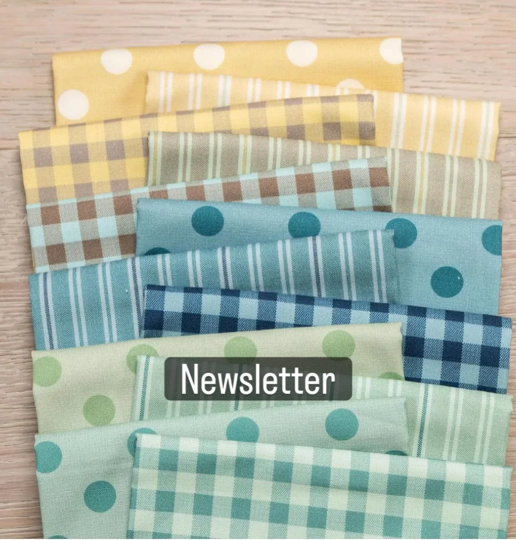 Latest newsletter is out, new classes, BOM, fabrics and more. You can find it in the link in our profile.