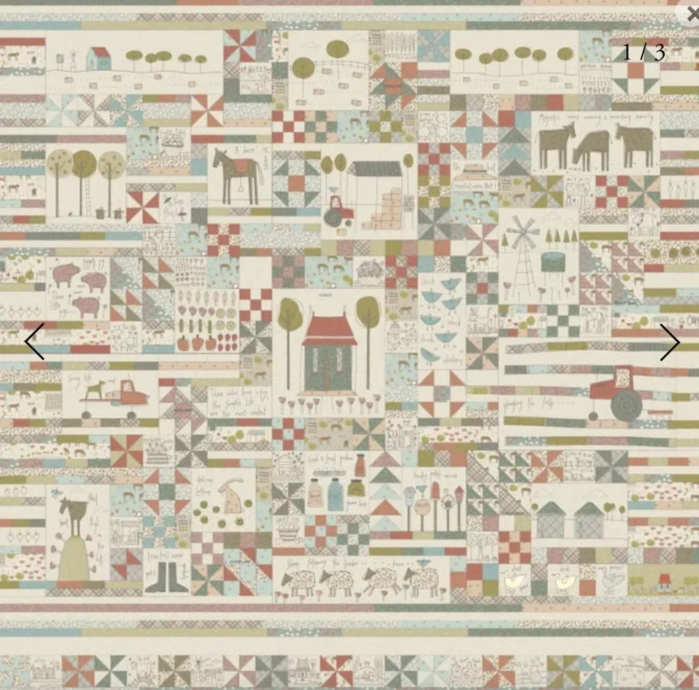 And also The Goat, The Goose &amp; A Cow Called Bruce by Annie Downs of Hatched and Patched. What a fun quilt. Info up on the website and in our profile. #delbrookquiltco #thegoatthegooseandacowcalledbruce #anniedowns #hatchedandpatched #2greenzebras