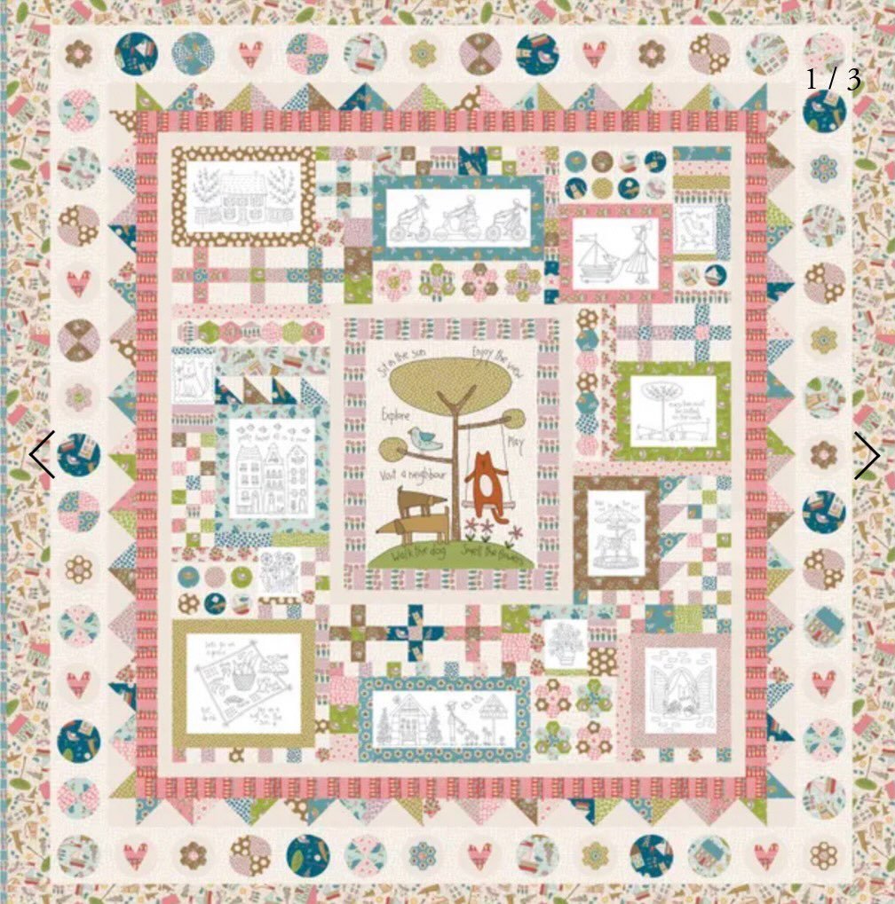 Next is Out and About by Natalie Bird for The Birdhouse. #delbrookquiltco #nataliebird #2greenzebras #outandabout  All the information up on the website now.