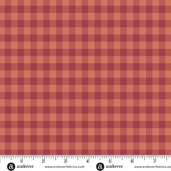 Quiltessentials Laundry Basket Quilts - Gingham Blood Orange A-1673-O