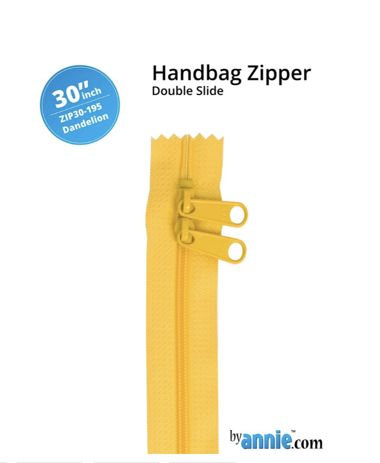 By Annie - 30" Double Slide Zipper Dandelion