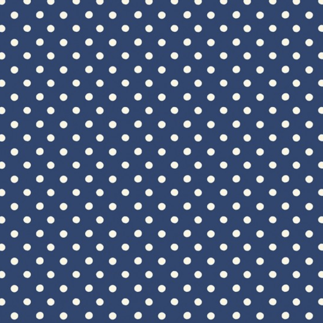 Cath Kidston - Signature Collection Button Spot Navy C18374-NAVY