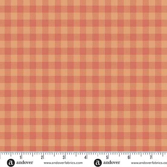 Quiltessentials Laundry Basket Quilts - Gingham Pumpkin A-1673-O1