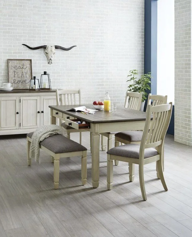 Harold Antique White 6pc Dining Set — Leon's Furniture Saint John