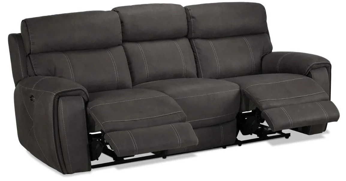 Leo Dark Grey Power Reclining Collection — Leon's Furniture Saint John