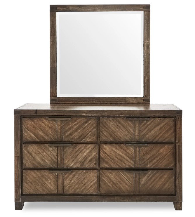 Camila Rustic Dresser & Mirror — Leon's Furniture Saint John