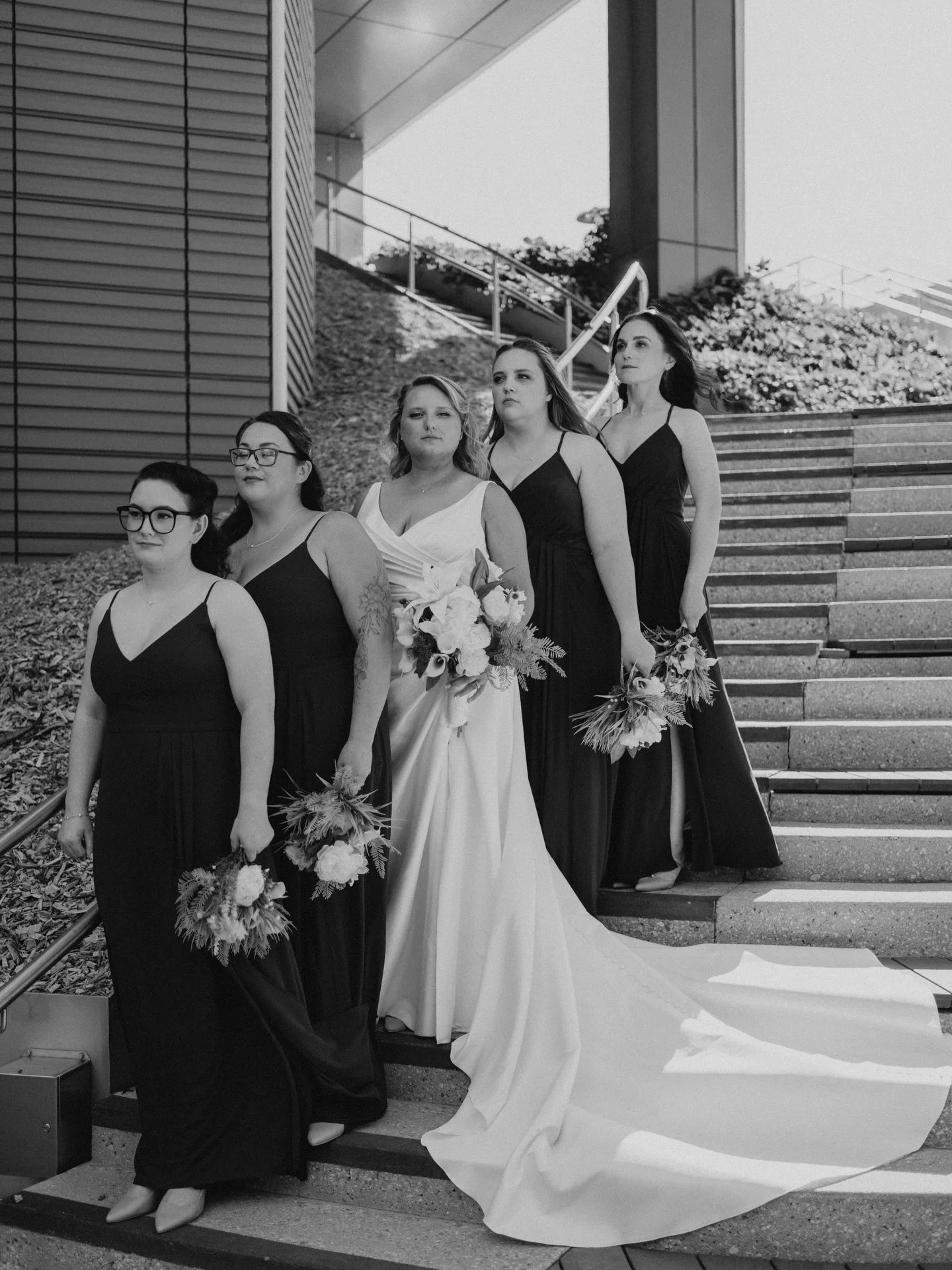 Every bride needs a great wedding party! Which one we feeling more?Colour or black and white?