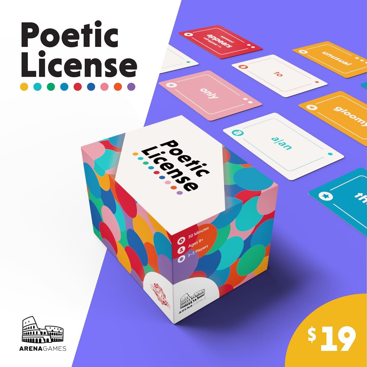 We are so excited to announce that the pre-launch page for Poetic License is now LIVE! Be sure to check out the link in our bio and click the notify me button so you know when our campaign begins!
&bull;
#kickstarter #kickstartergames #kickstartergam