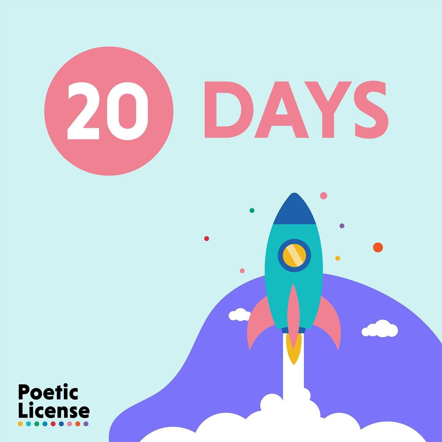 There are just 20 DAYS left until the Poetic License Kickstarter launch! Are you signed up to be notified when we go live? If not, click the link in our bio!
&bull;
#kickstarter #kickstarterboardgames #kickstarterproject #kickstartercampaign #kicksta