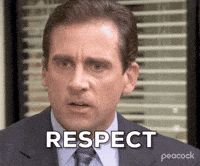 respect michael scott the office.gif