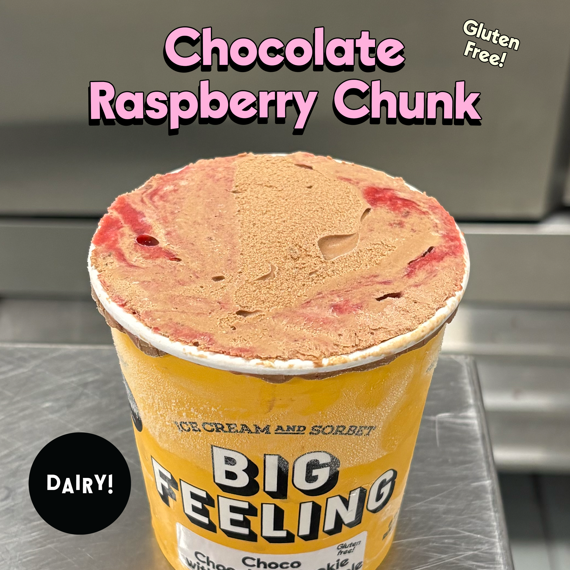 Chocolate Raspberry Chunk – PINT (Gluten-free!)