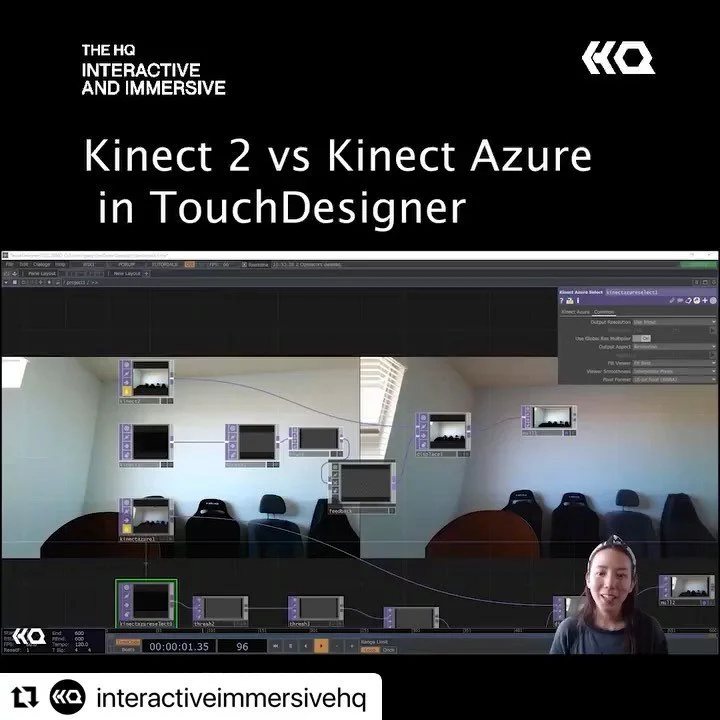 Hello Hello Crystal Here! I like gadget in @touchdesigner 👀😆watch all my tutorials for free on the @interactiveimmersivehq YouTube page. Links to tutorials are also available in my bio :) Do you have a favorite sensor/ gadget tutorial?