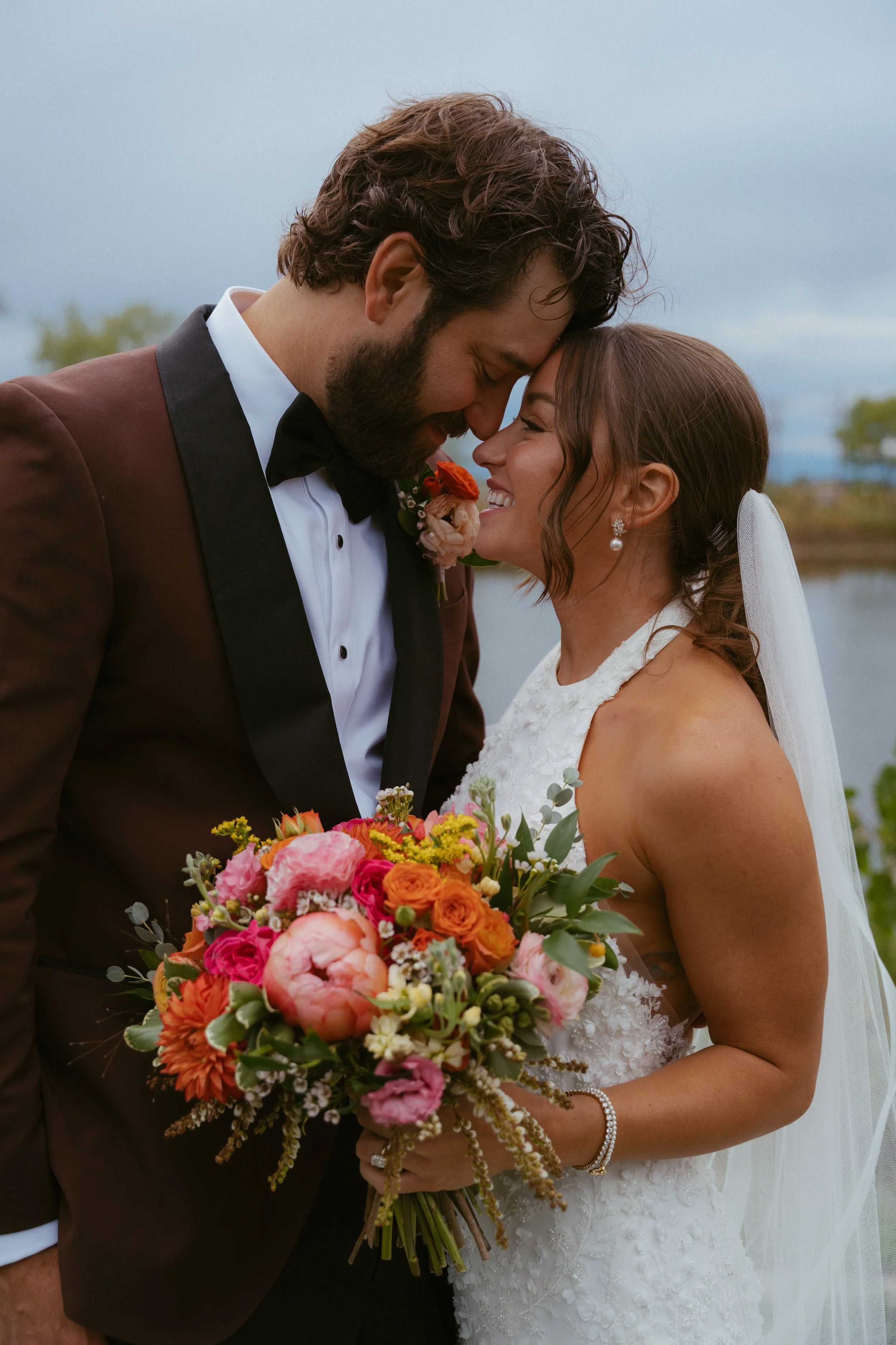 Beautiful bold color palette bouquet. 