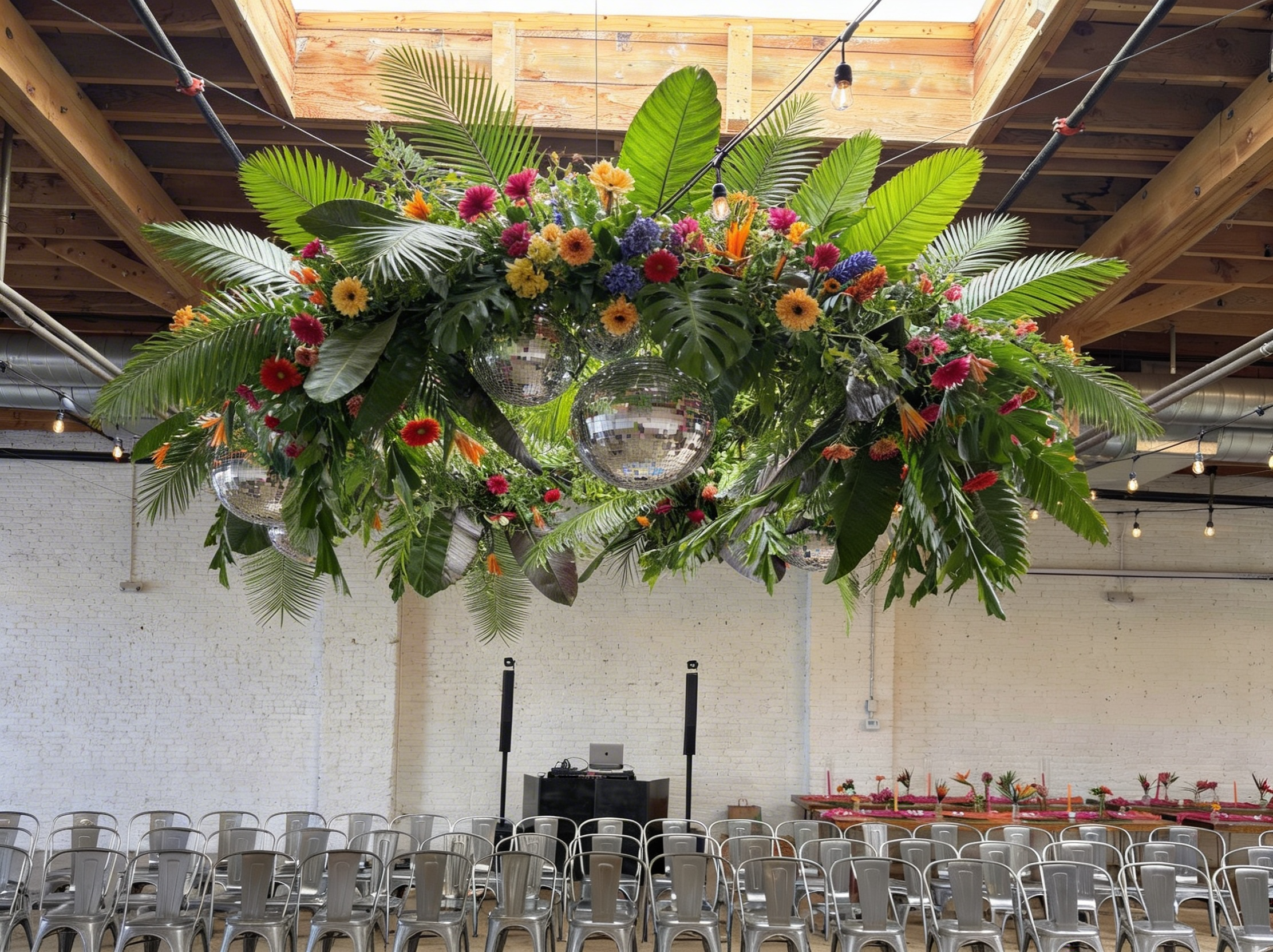 Tropical-Disco Hanging Installation 