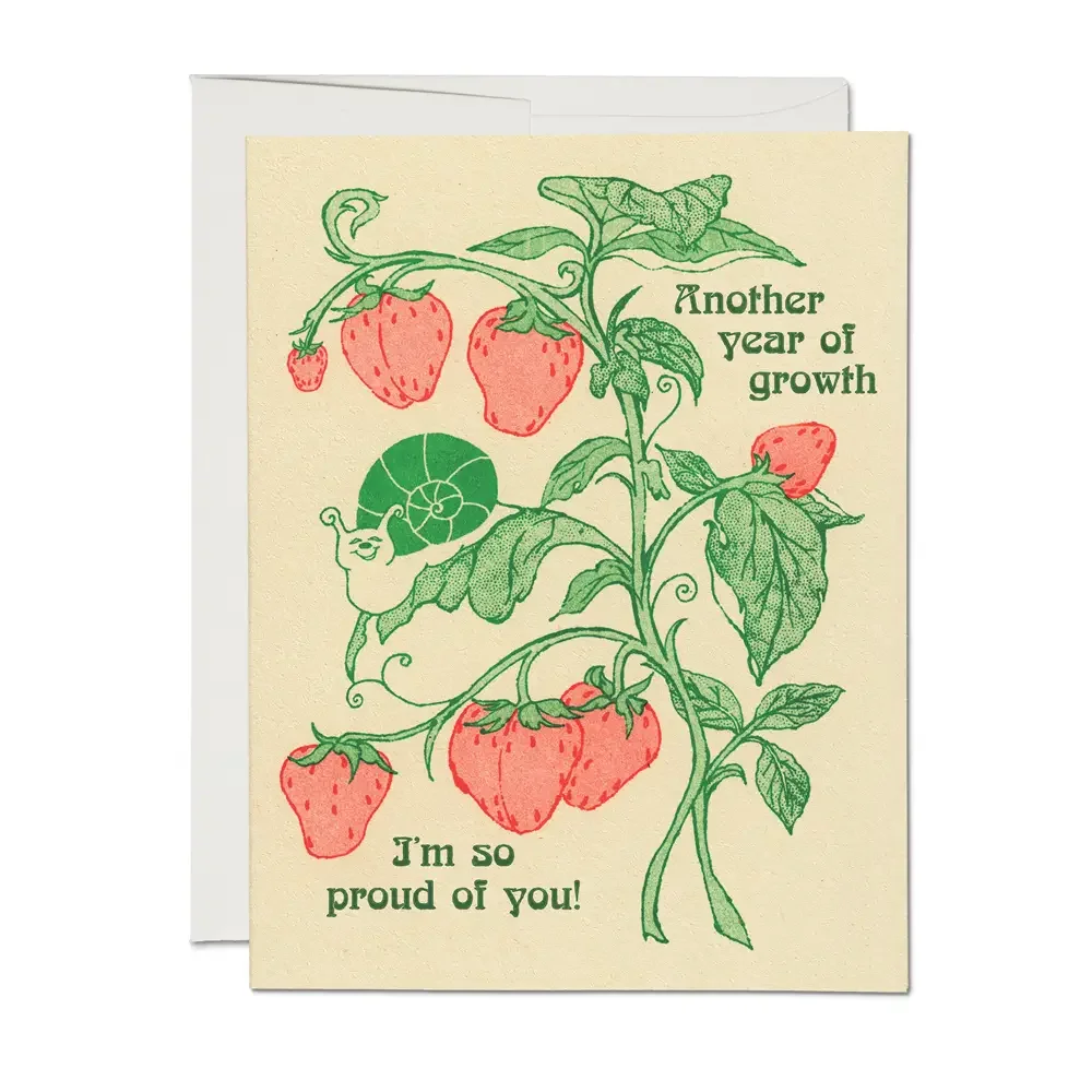 Another Year of Growth Birthday Greeting - Card