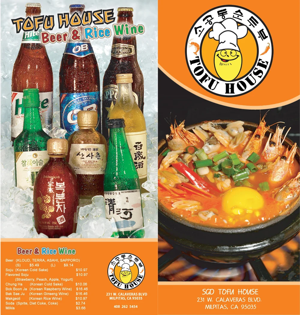 Menu — Milpitas SGD Tofu House
