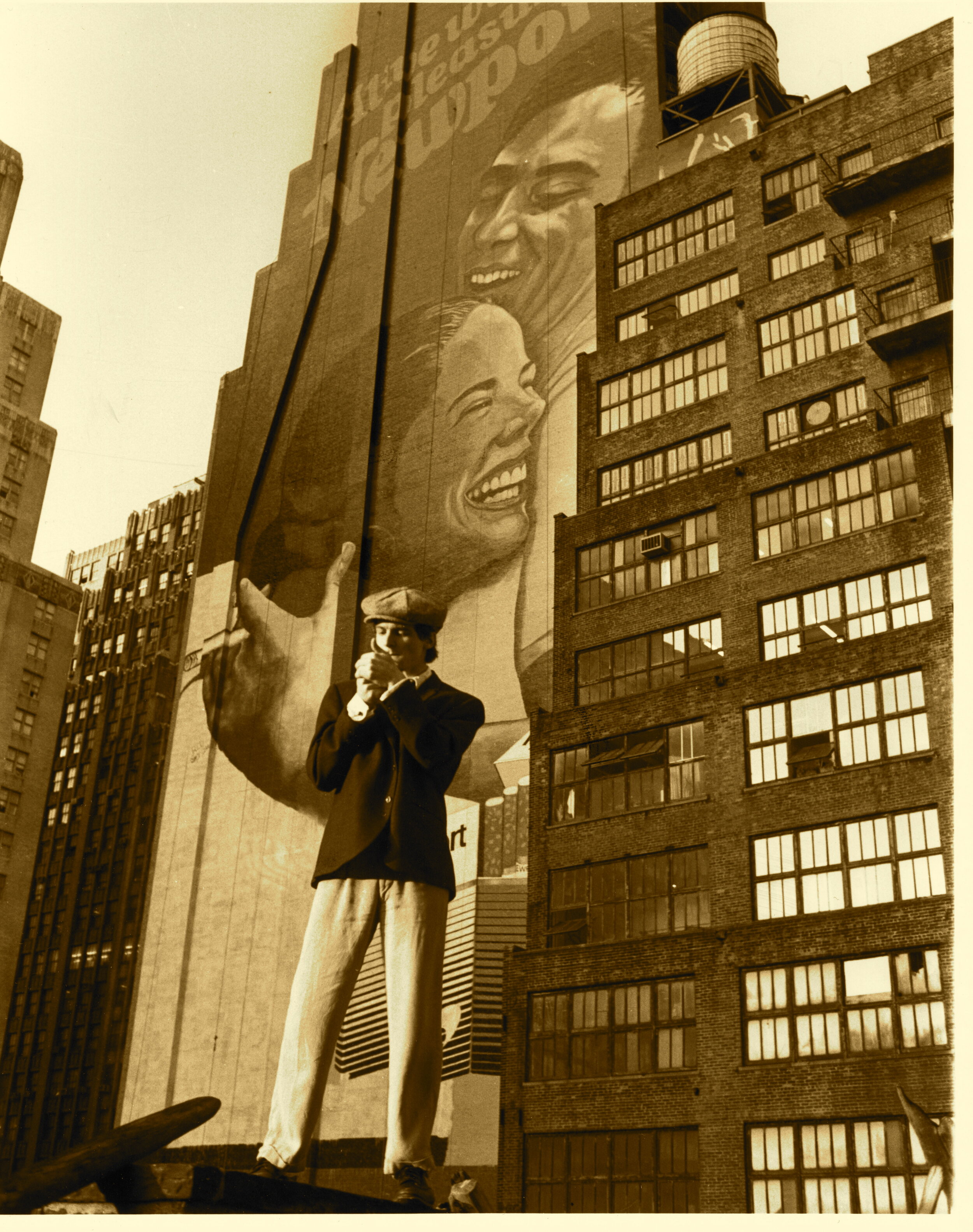 Rooftop of Noise NY Studio on 34th St., 1983