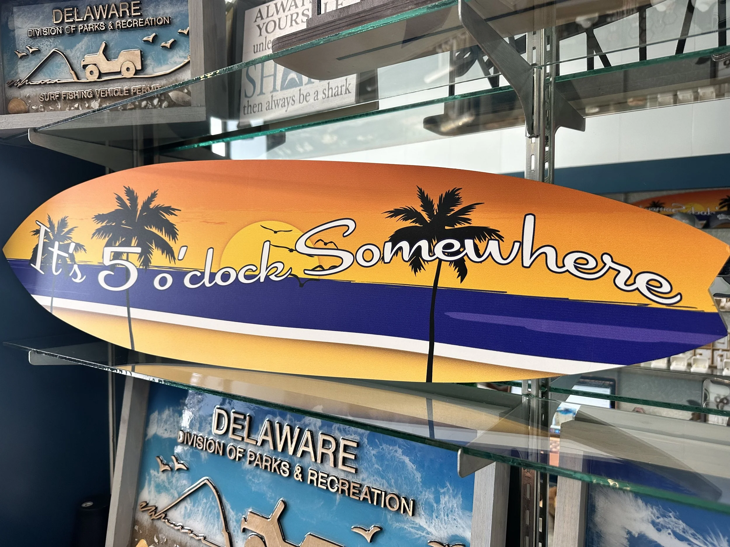 It's 5 O'Clock Somewhere Sunset Surfboard