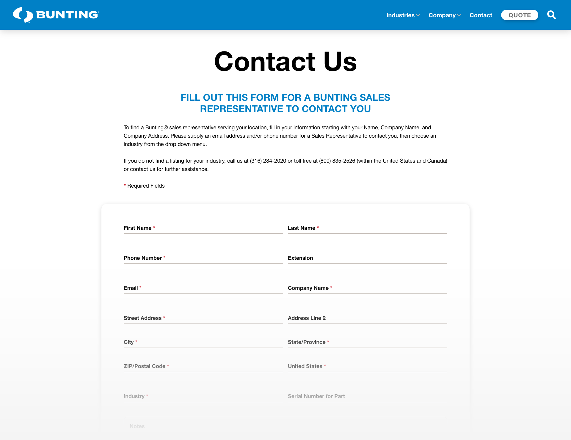 Contact form