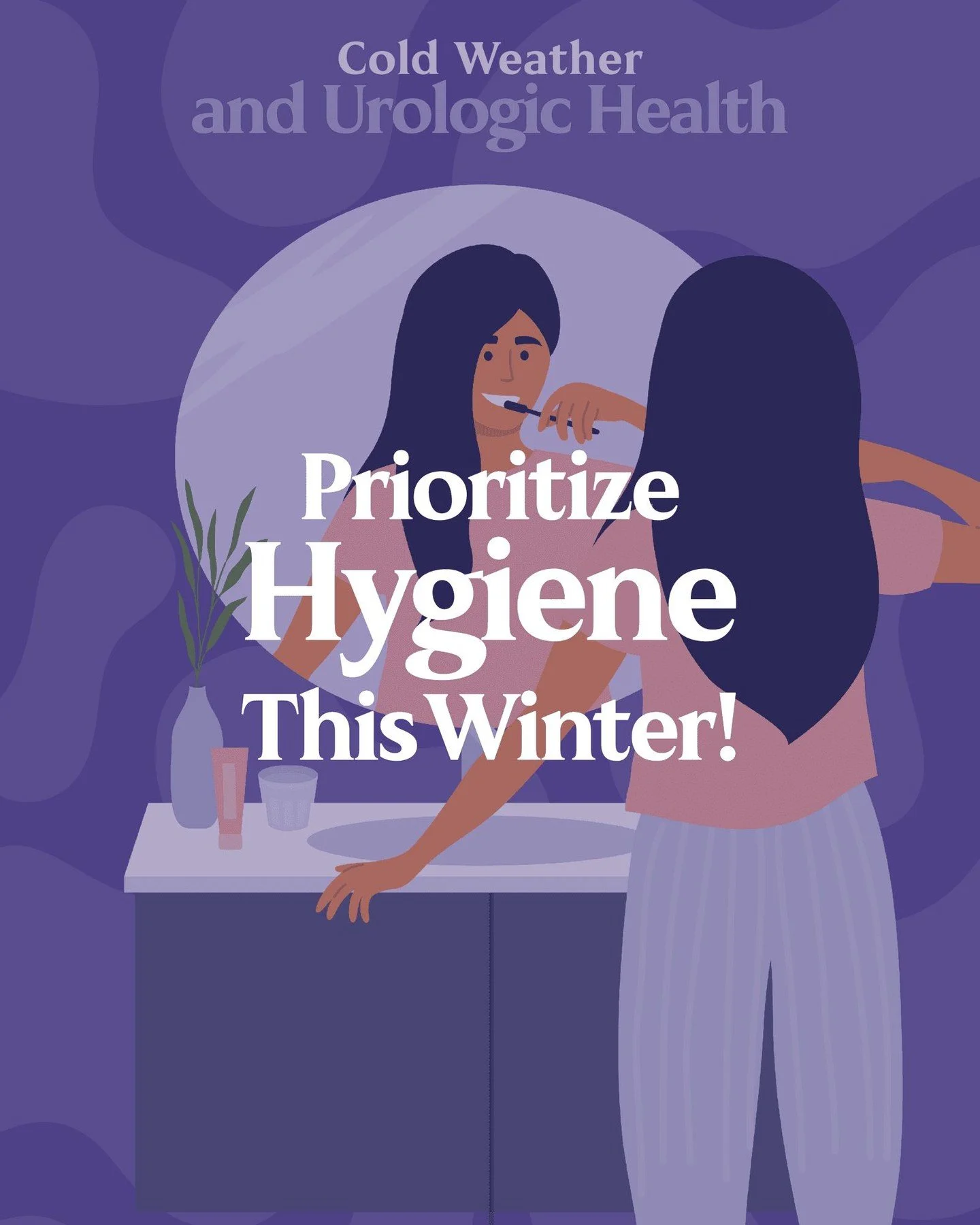 Winter brings colder temperatures, heavier clothing and changes in our daily routines, all of which can impact urological health. ❄️

Practicing good hygiene during the winter months is essential for preventing urinary tract infections, irritation an