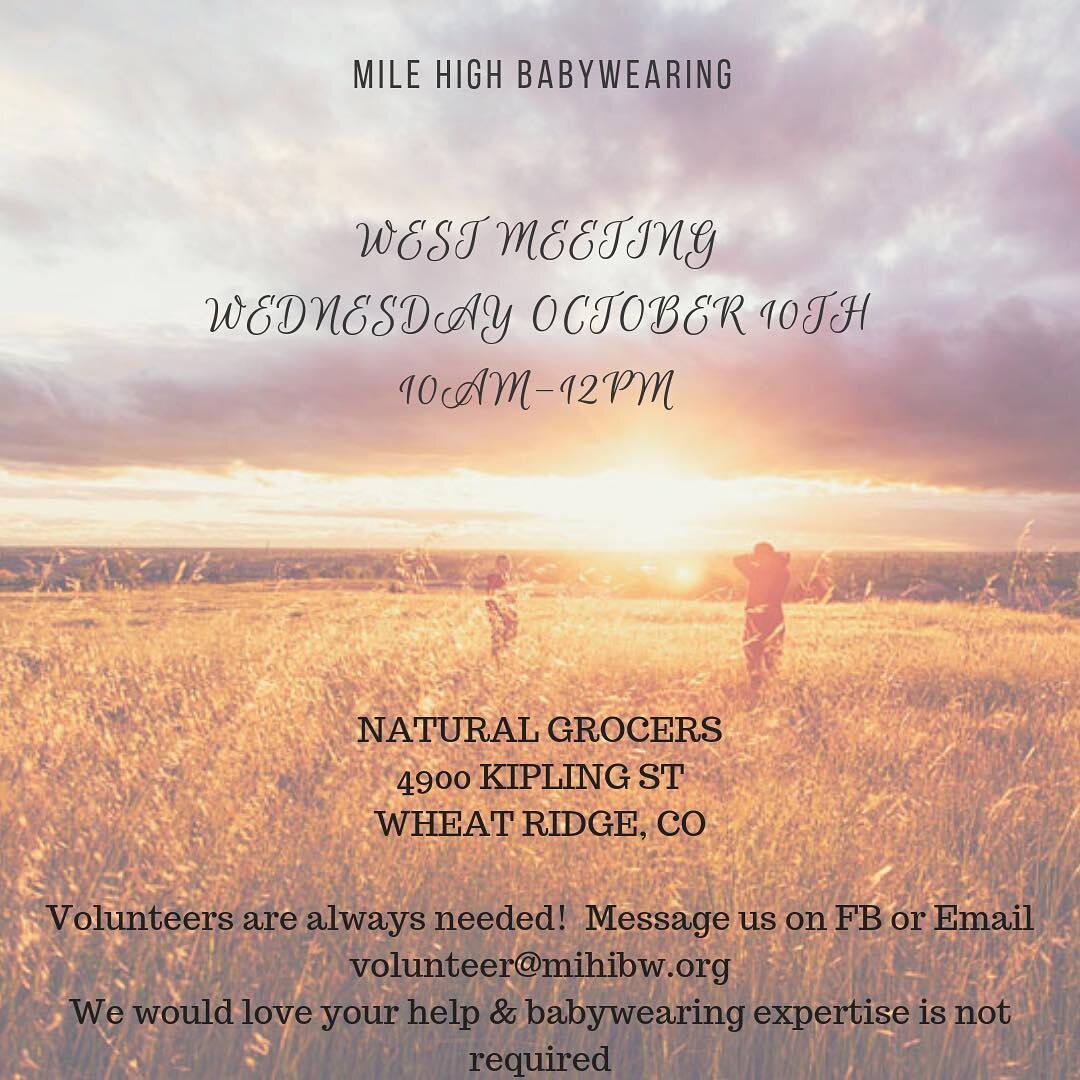 Join us Wednesday!
