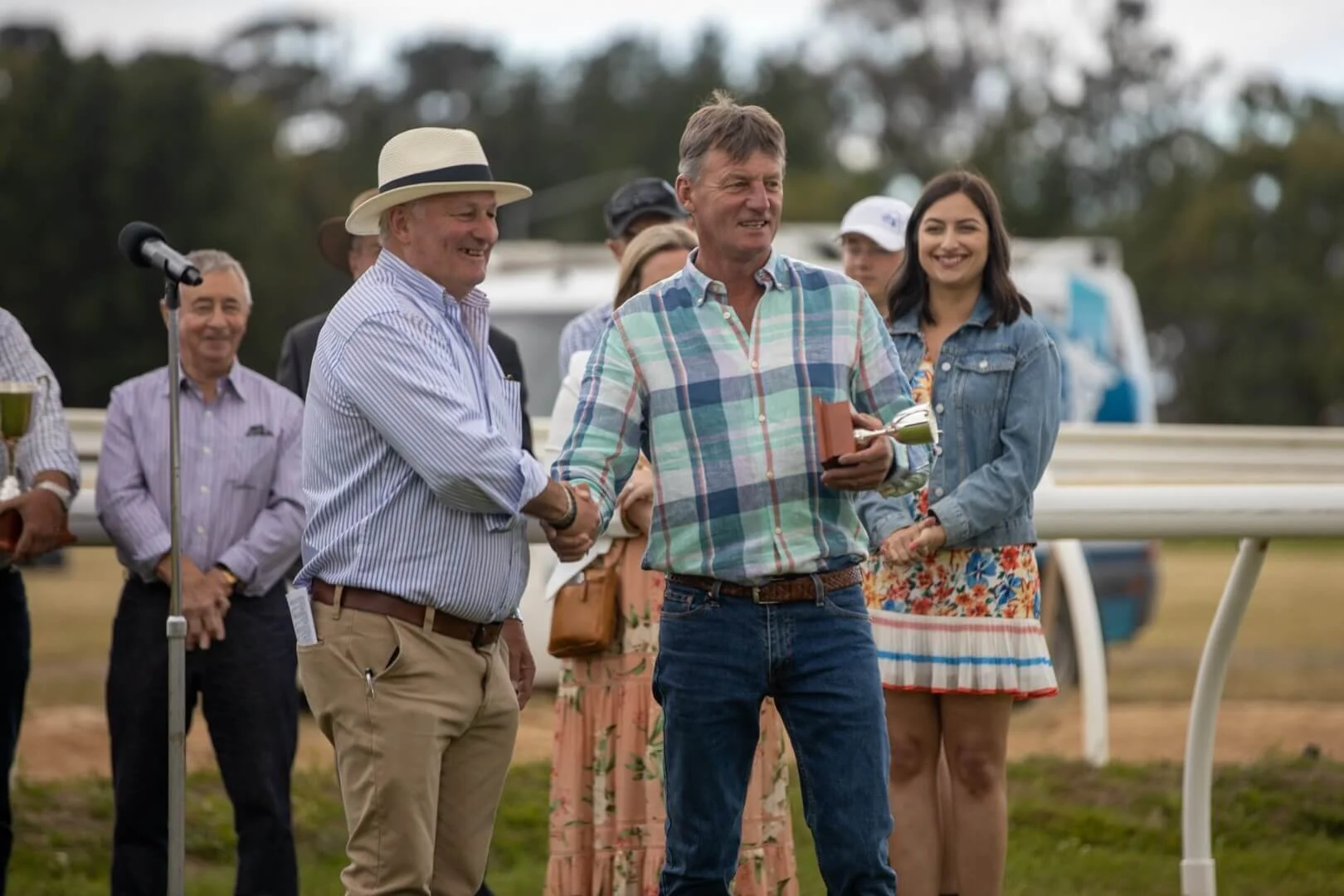 Winning Trainer John Blacker, TTC Chairman Brian Walker.jpg