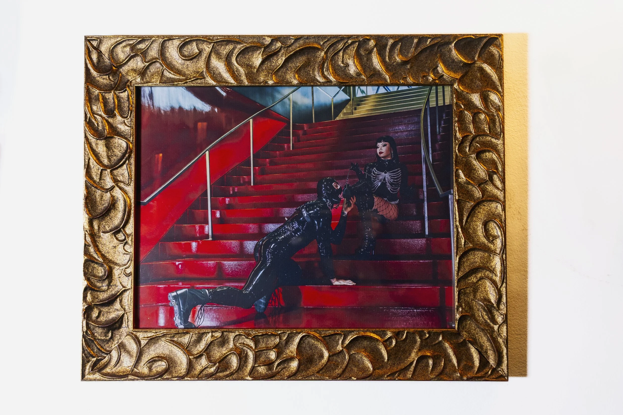 Worship in the Red Room Framed Print