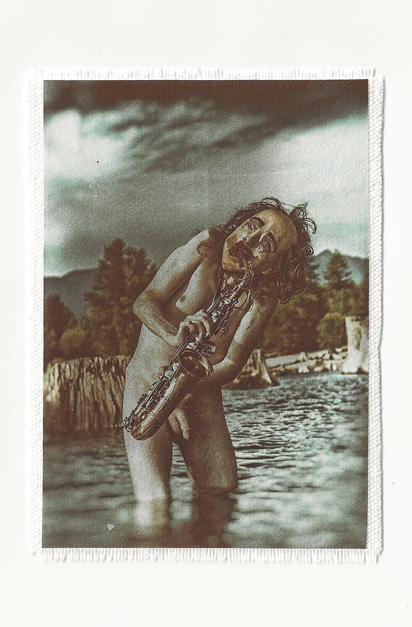 Poe Plays The Sax 3.5x6 Patch