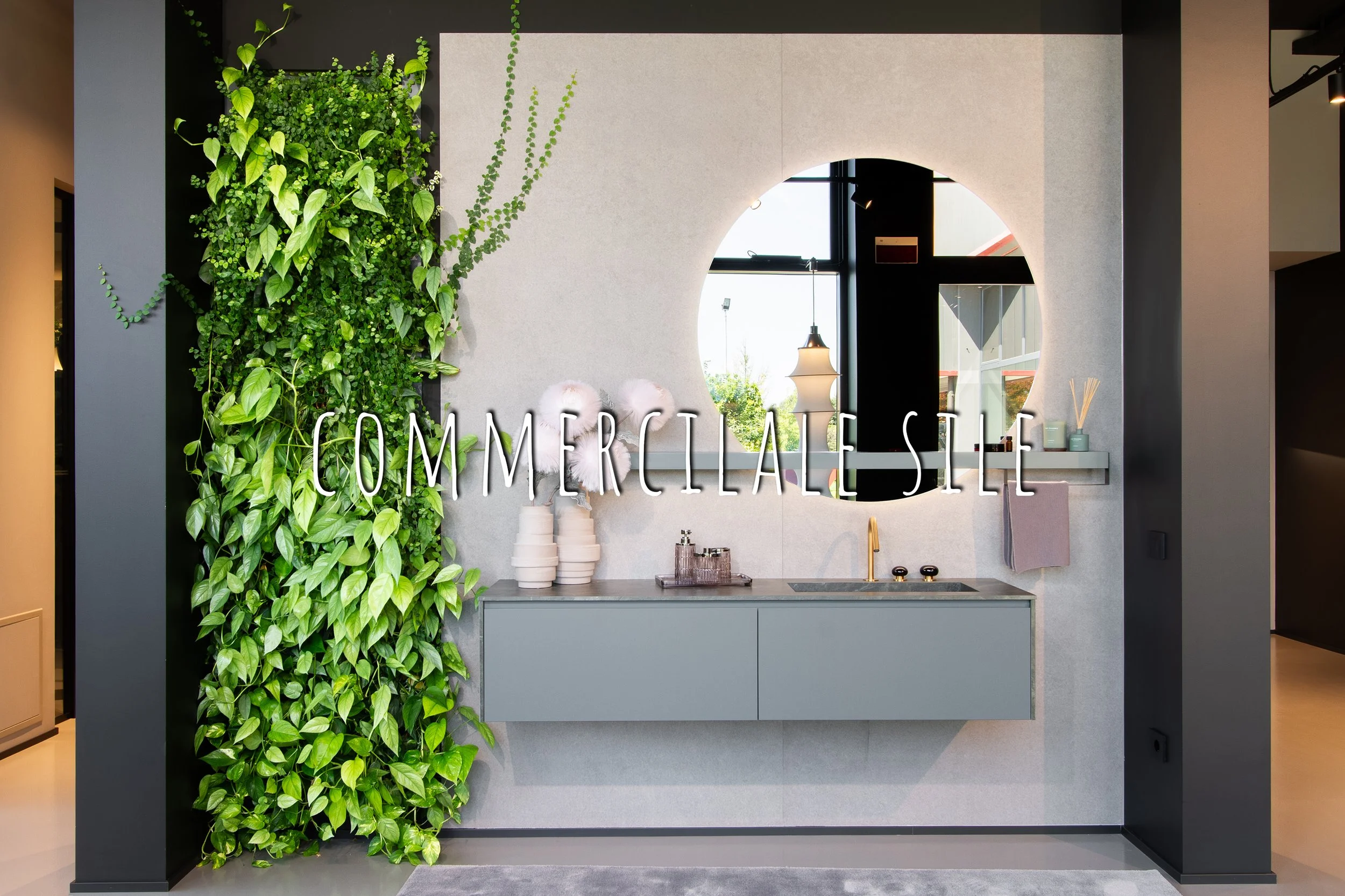 Vertical Garden, Green Wall, Interior, Non-residential, Commercial Sile, Veldelago, Treviso